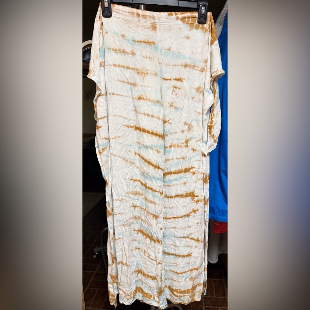 Young Fabulous & Broke tie dye Wide Leg Side Slit Pants Sz XS